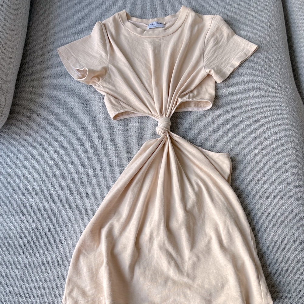 LNA Tie Cotton Dress